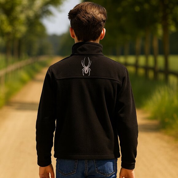 Spyder XTL Boys Softshell Black Jacket Durable Weather-Ready Size Med - Picture 2 of 9